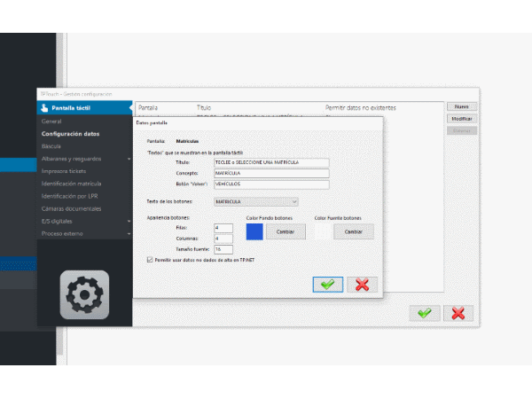 Configuración desde TP.NET.