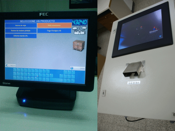 Uso de TP Touch desde un equipo autónomo o desde un Terminal de pesaje con impresora de tickets.